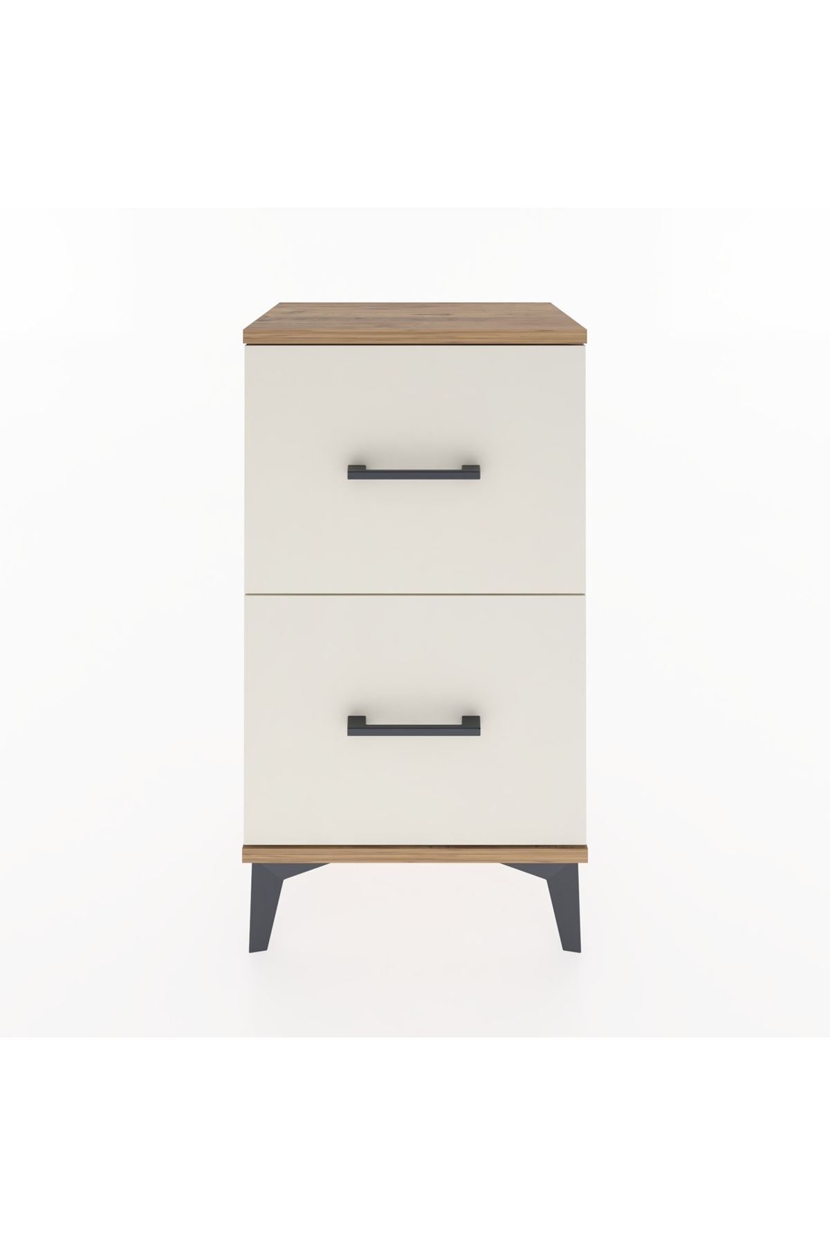 Arges Komodin 2 Çekmeceli 44x30x80 Çam-Aytaşı