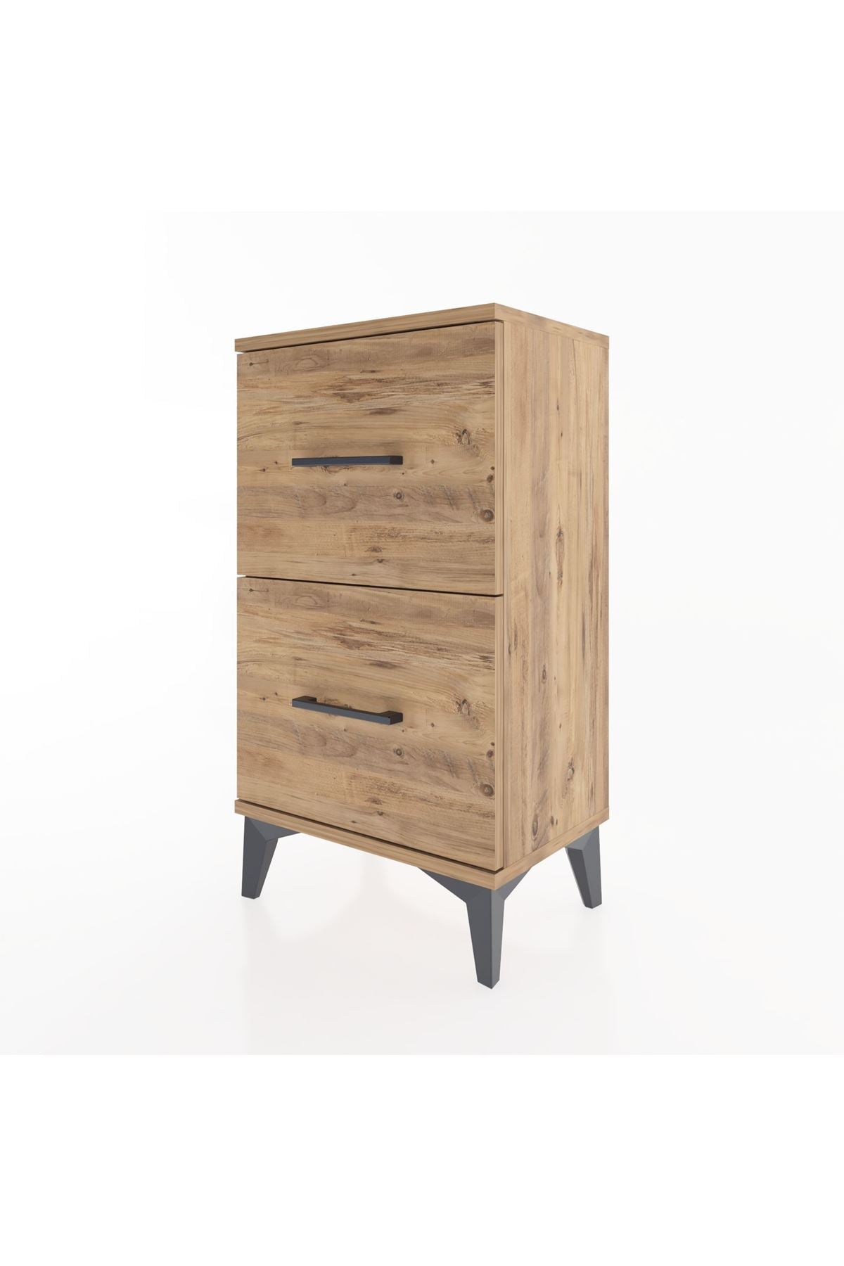 Arges Komodin 2 Çekmeceli 44x30x80 Çam-Çam