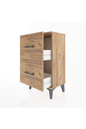 Arges Komodin 2 Çekmeceli 44x30x80 Çam-Çam