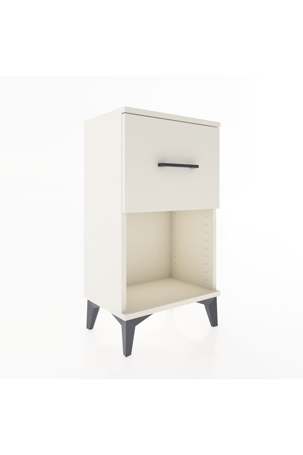 Arges Komodin Tek Çekmeceli 44x30x80 Aytaşı-Aytaşı