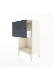 Arges Komodin Tek Çekmeceli 44x30x80 Aytaşı-Antrasit