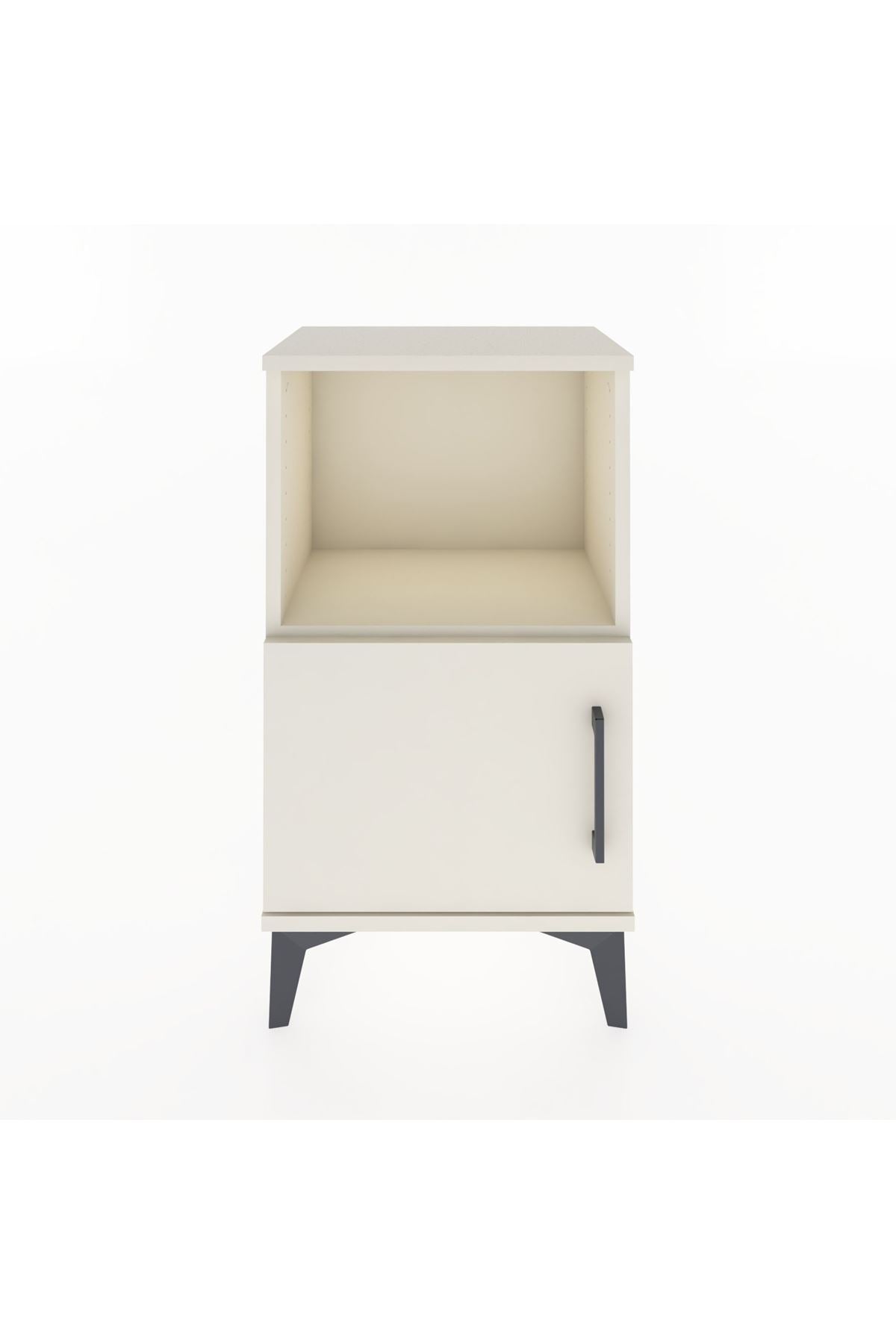 Arges Komodin 2 Raflı Tek Kapaklı 44x30x80 Aytaşı-Aytaşı