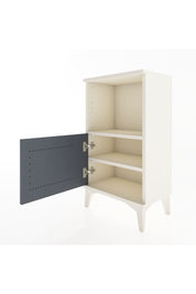 Arges Komodin 2 Raflı Tek Kapaklı 44x30x80 Aytaşı-Antrasit