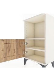 Arges Komodin 2 Raflı Tek Kapaklı 44x30x80 Aytaşı-Çam