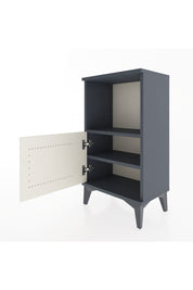 Arges Komodin 2 Raflı Tek Kapaklı 44x30x80 Antrasit-Aytaşı