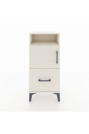 Arges Komodin 2 Raflı Tek Çekmeceli 2 Kapaklı 44x30x96 Aytaşı-Aytaşı