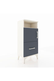 Arges Komodin 2 Raflı Tek Çekmeceli 2 Kapaklı 44x30x96 Aytaşı-Antrasit