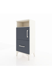 Arges Komodin 2 Raflı Tek Çekmeceli 2 Kapaklı 44x30x96 Aytaşı-Antrasit