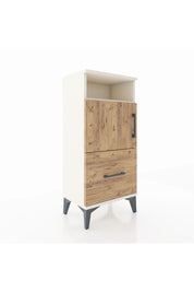 Arges Komodin 2 Raflı Tek Çekmeceli 2 Kapaklı 44x30x96 Aytaşı-Çam