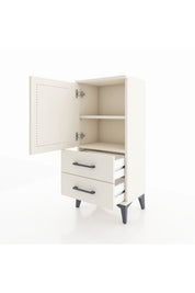 Arges Komodin 2 Raflı 2 Çekmeceli Tek Kapaklı 44x30x96 Aytaşı-Aytaşı