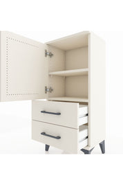 Arges Komodin 2 Raflı 2 Çekmeceli Tek Kapaklı 44x30x96 Aytaşı-Aytaşı