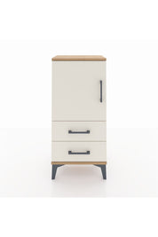 Arges Komodin 2 Raflı 2 Çekmeceli Tek Kapaklı 44x30x96 Çam-Aytaşı