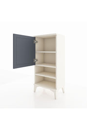 Arges Komodin 3 Raflı Tek Kapaklı 44x30x96 Aytaşı-Antrasit