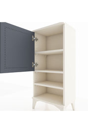 Arges Komodin 3 Raflı Tek Kapaklı 44x30x96 Aytaşı-Antrasit