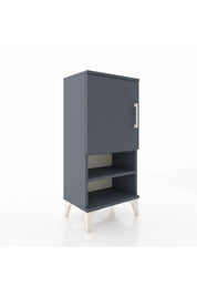 Arges Komodin 3 Raflı Tek Kapaklı 44x30x96 Antrasit-Antrasit