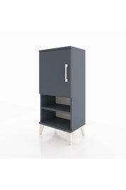 Arges Komodin 3 Raflı Tek Kapaklı 44x30x96 Antrasit-Antrasit