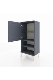 Arges Komodin 3 Raflı Tek Kapaklı 44x30x96 Antrasit-Antrasit