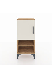 Arges Komodin 3 Raflı Tek Kapaklı 44x30x96 Çam-Aytaşı