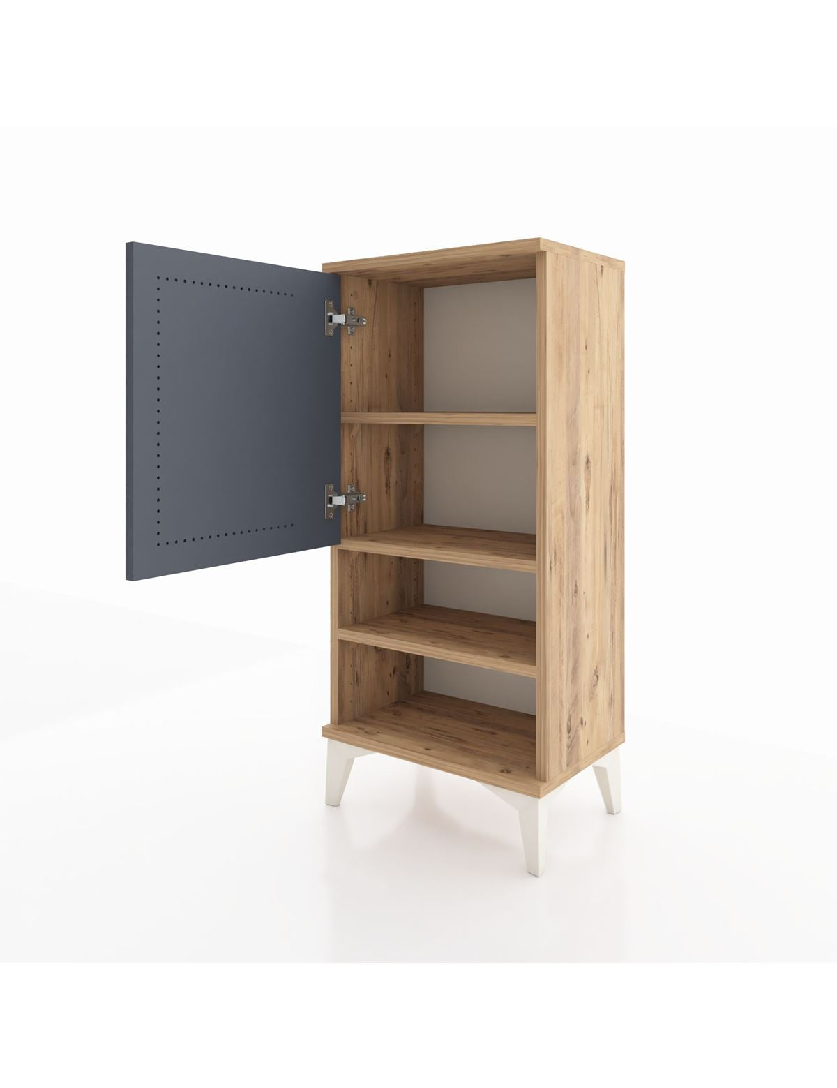 Arges Komodin 3 Raflı Tek Kapaklı 44x30x96 - S09M033V8A