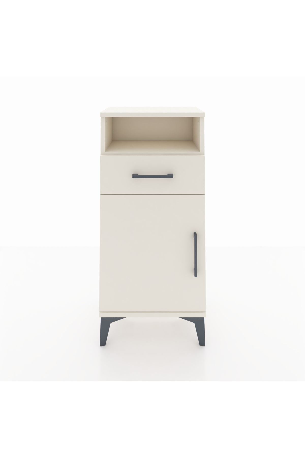 Arges Komodin 2 Raflı Tek Çekmeceli Tek Kapaklı 44x30x96 Aytaşı-Aytaşı