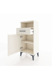 Arges Komodin 2 Raflı Tek Çekmeceli Tek Kapaklı 44x30x96 Aytaşı-Aytaşı