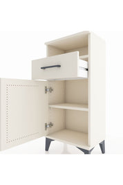 Arges Komodin 2 Raflı Tek Çekmeceli Tek Kapaklı 44x30x96 Aytaşı-Aytaşı