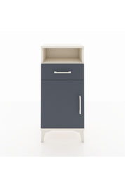 Arges Komodin 2 Raflı Tek Çekmeceli Tek Kapaklı 44x30x96 Aytaşı-Antrasit