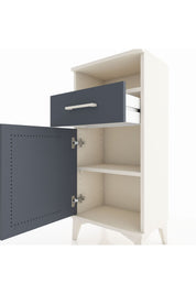 Arges Komodin 2 Raflı Tek Çekmeceli Tek Kapaklı 44x30x96 Aytaşı-Antrasit