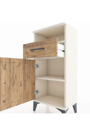 Arges Komodin 2 Raflı Tek Çekmeceli Tek Kapaklı 44x30x96 Aytaşı-Çam