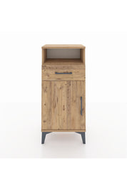 Arges Komodin 2 Raflı Tek Çekmeceli Tek Kapaklı 44x30x96 Çam-Çam