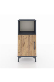 Arges Komodin 2 Raflı Tek Kapaklı 44x30x96 Antrasit-Çam