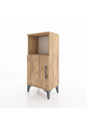 Arges Komodin 2 Raflı Tek Kapaklı 44x30x96 Çam-Çam