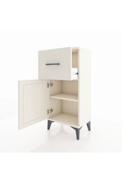 Arges Komodin Tek Raflı Tek Çekmeceli Tek Kapaklı 44x30x96 Aytaşı-Aytaşı