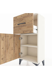 Arges Komodin Tek Raflı Tek Çekmeceli Tek Kapaklı 44x30x96 Aytaşı-Çam