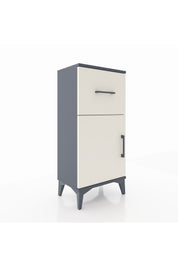 Arges Komodin Tek Raflı Tek Çekmeceli Tek Kapaklı 44x30x96 Antrasit-Aytaşı