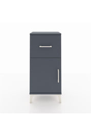 Arges Komodin Tek Raflı Tek Çekmeceli Tek Kapaklı 44x30x96 Antrasit-Antrasit