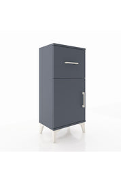 Arges Komodin Tek Raflı Tek Çekmeceli Tek Kapaklı 44x30x96 Antrasit-Antrasit