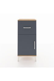 Arges Komodin Tek Raflı Tek Çekmeceli Tek Kapaklı 44x30x96 Çam-Antrasit