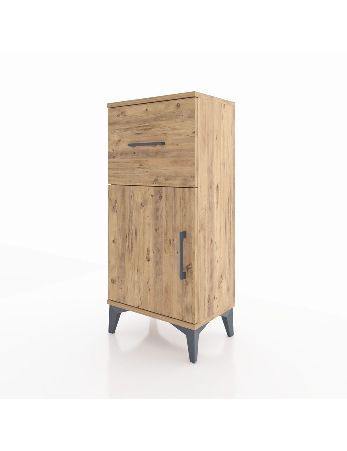 Arges Komodin Tek Raflı Tek Çekmeceli Tek Kapaklı 44x30x96 - S09M037V9A