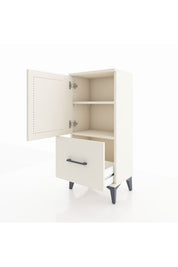 Arges Komodin 2 Raflı Tek Çekmeceli Tek Kapaklı 44x30x96 Aytaşı-Aytaşı