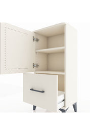 Arges Komodin 2 Raflı Tek Çekmeceli Tek Kapaklı 44x30x96 Aytaşı-Aytaşı