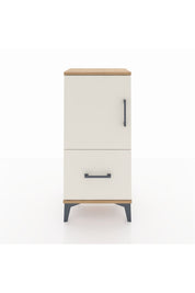 Arges Komodin 2 Raflı Tek Çekmeceli Tek Kapaklı 44x30x96 Çam-Aytaşı