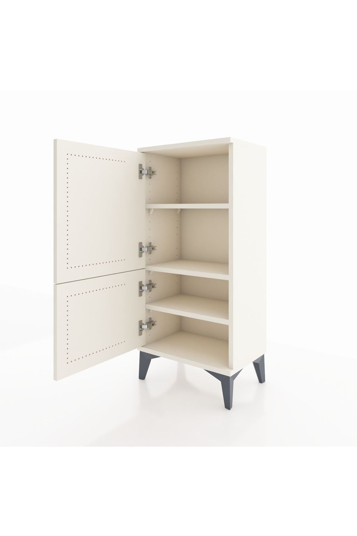 Arges Komodin 3 Raflı 2 Kapaklı 44x30x96 Aytaşı-Aytaşı