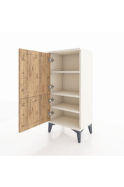 Arges Komodin 3 Raflı 2 Kapaklı 44x30x96 Aytaşı-Çam