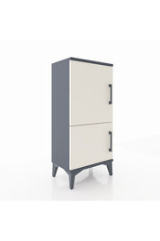 Arges Komodin 3 Raflı 2 Kapaklı 44x30x96 Antrasit-Aytaşı