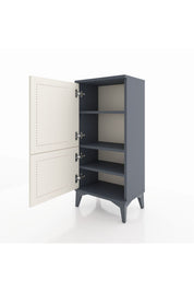 Arges Komodin 3 Raflı 2 Kapaklı 44x30x96 Antrasit-Aytaşı