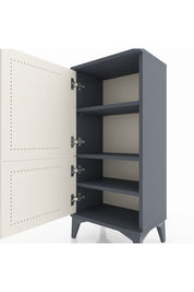 Arges Komodin 3 Raflı 2 Kapaklı 44x30x96 Antrasit-Aytaşı