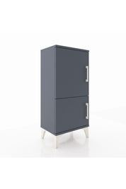 Arges Komodin 3 Raflı 2 Kapaklı 44x30x96 Antrasit-Antrasit