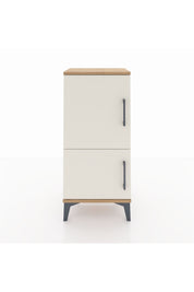 Arges Komodin 3 Raflı 2 Kapaklı 44x30x96 Çam-Aytaşı