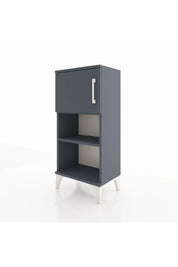 Arges Komodin 2 Raflı Tek Kapaklı 44x30x96 Antrasit-Antrasit